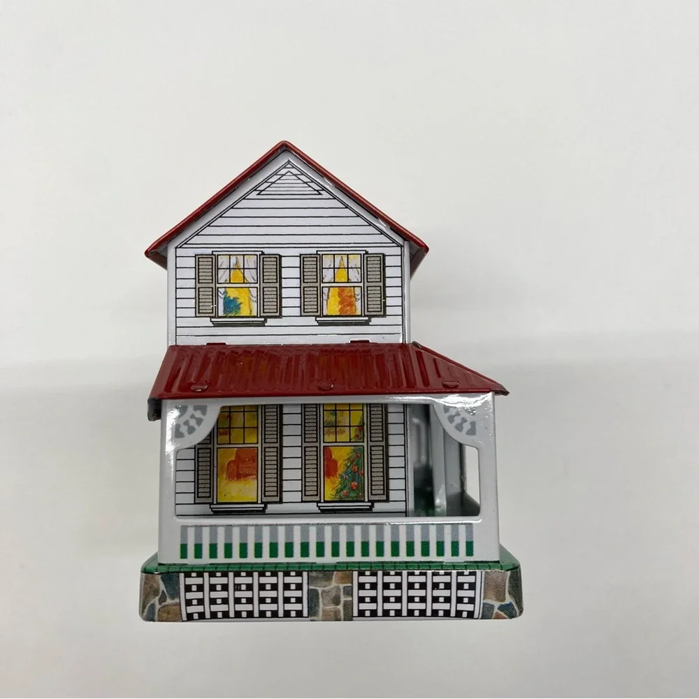 Hallmark Keepsake Ornaments Town & Country Series Farm House & Red Barn Set of 2